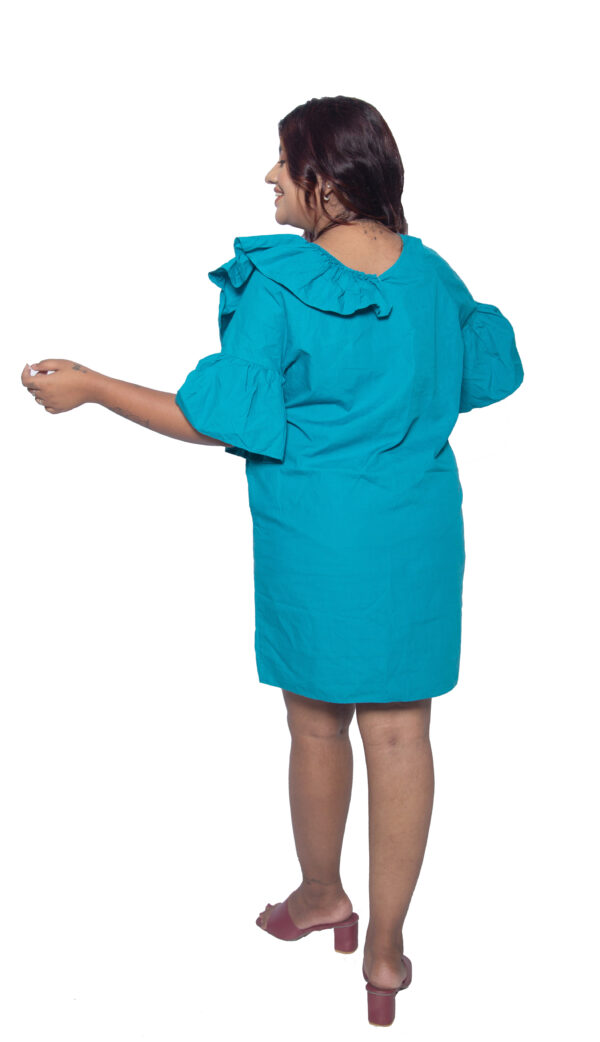 SEA BLUE COTTON ONE PIECE - Image 3