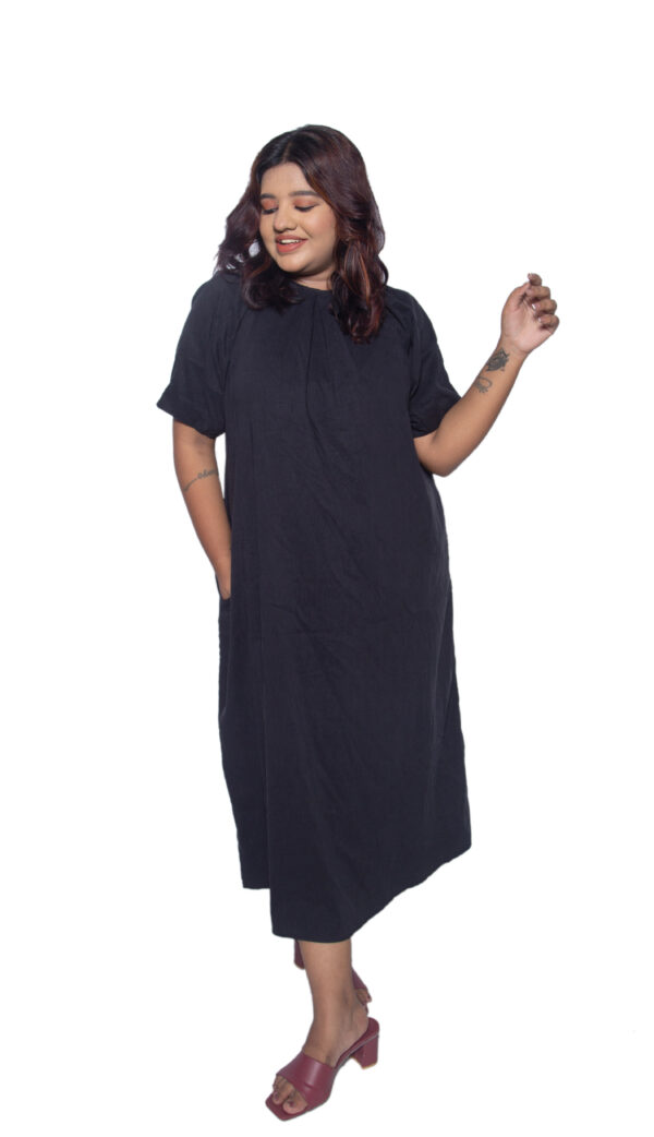 NAVY BLUE FULL LENGTH CASUAL WEAR GOWN