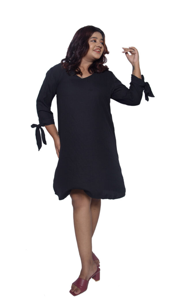 BLACK COTTON ONE PIECE - Image 2