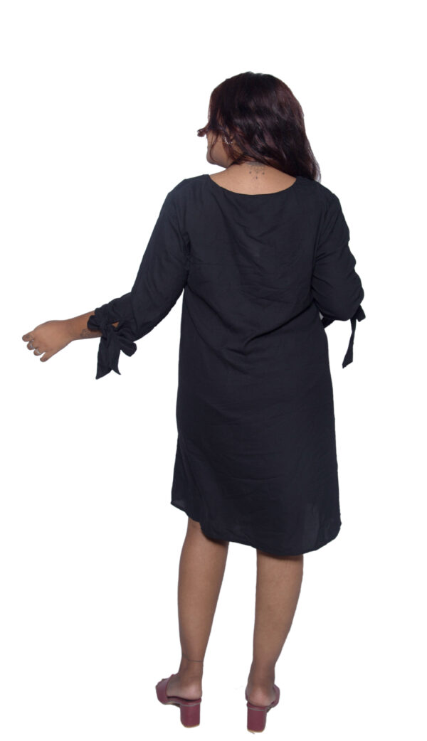 BLACK COTTON ONE PIECE - Image 3