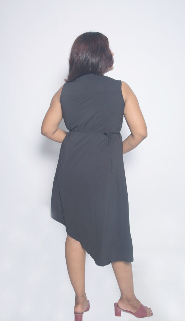 POLYCOTTON TOP - BLACK - Image 2
