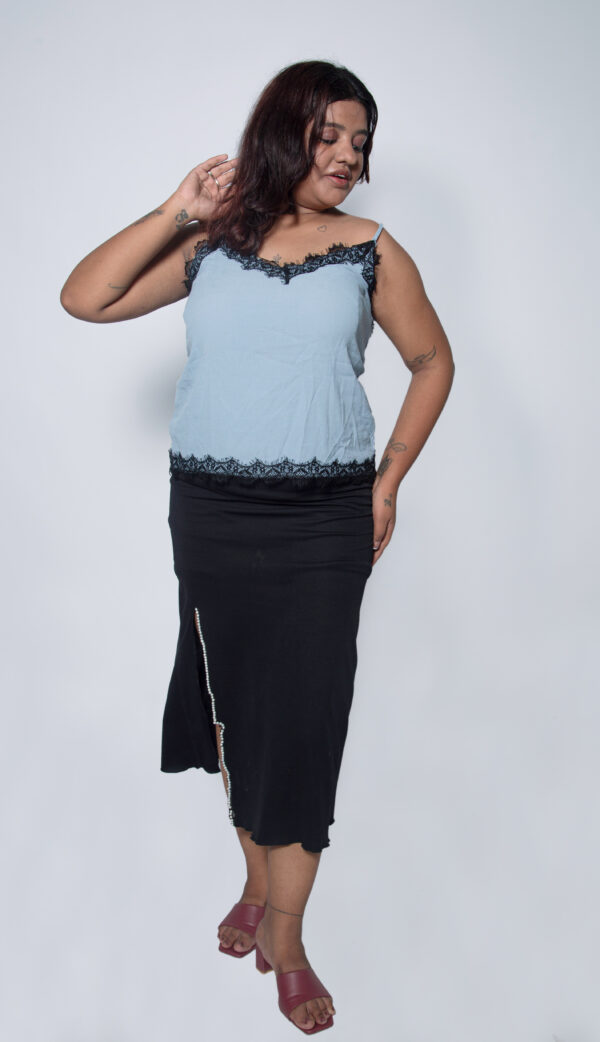 BLUE TANK TOP CREPE - Image 3