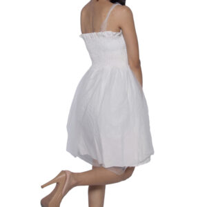 WHITE CHIFFON ONE PIECE PARTY WEAR
