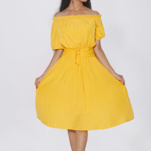 SUNNY YELLOW COTTON ONE PIECE