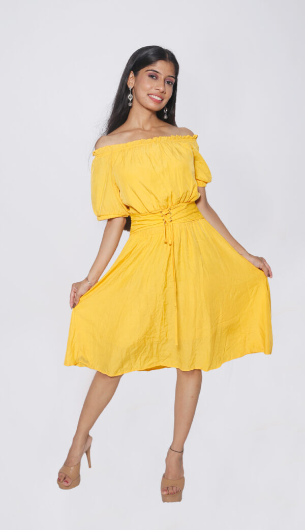 SUNNY YELLOW COTTON ONE PIECE - Image 2