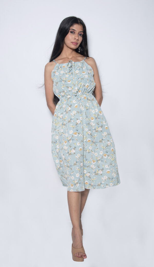 BLUE COLOR IMPORTED FABRIC ONE PIECE - Image 3