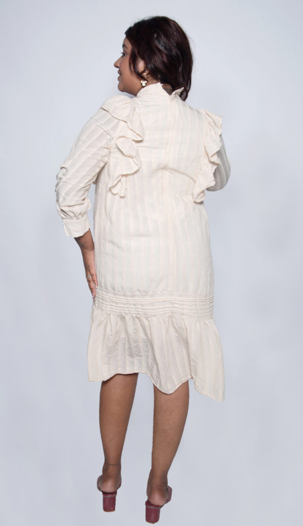 COTTON SELF STRIPE ONE PIECE - Image 2