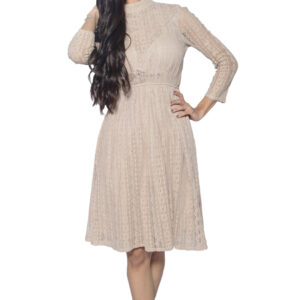 LIGHT BROWN CHIFFON ONE PIECE