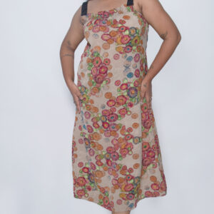 FLORAL SELF PRINTED IMPORTED FABRIC ONE PIECE