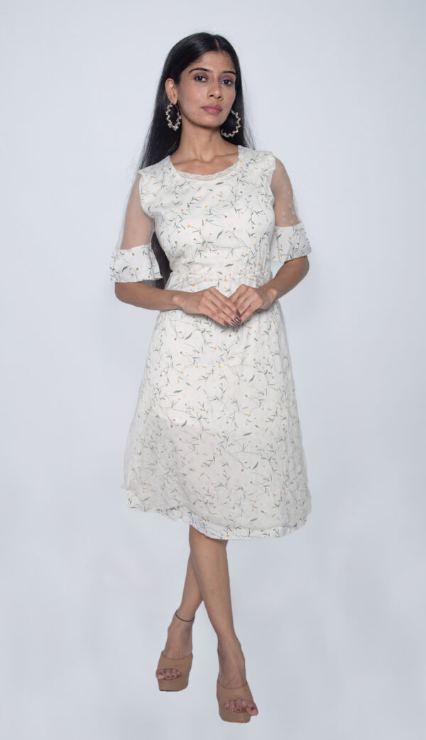 WHITE FLORAL ONE PIECE - Image 2