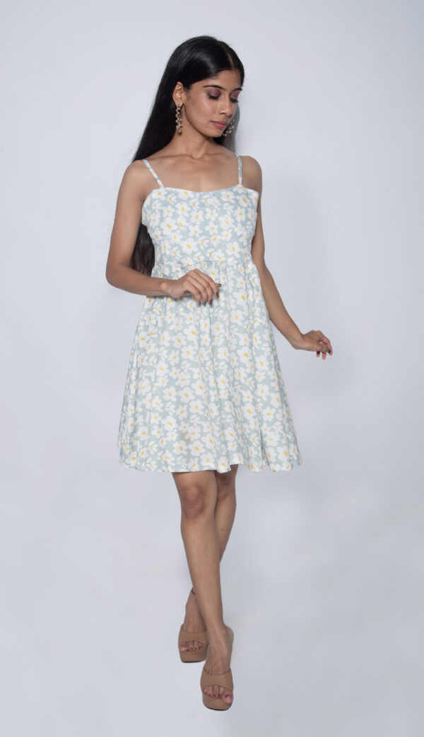 BEACH BLUE FLORAL COTTON ONE PIECE - Image 2