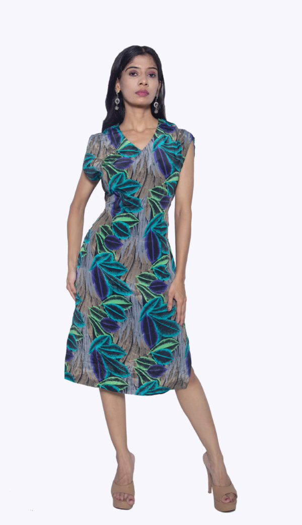 FLORAL DESIGN CHIFFON ONE PIECE PARTY WEAR