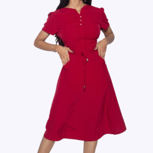 RED ONE PIECE IMPORTED FABRIC