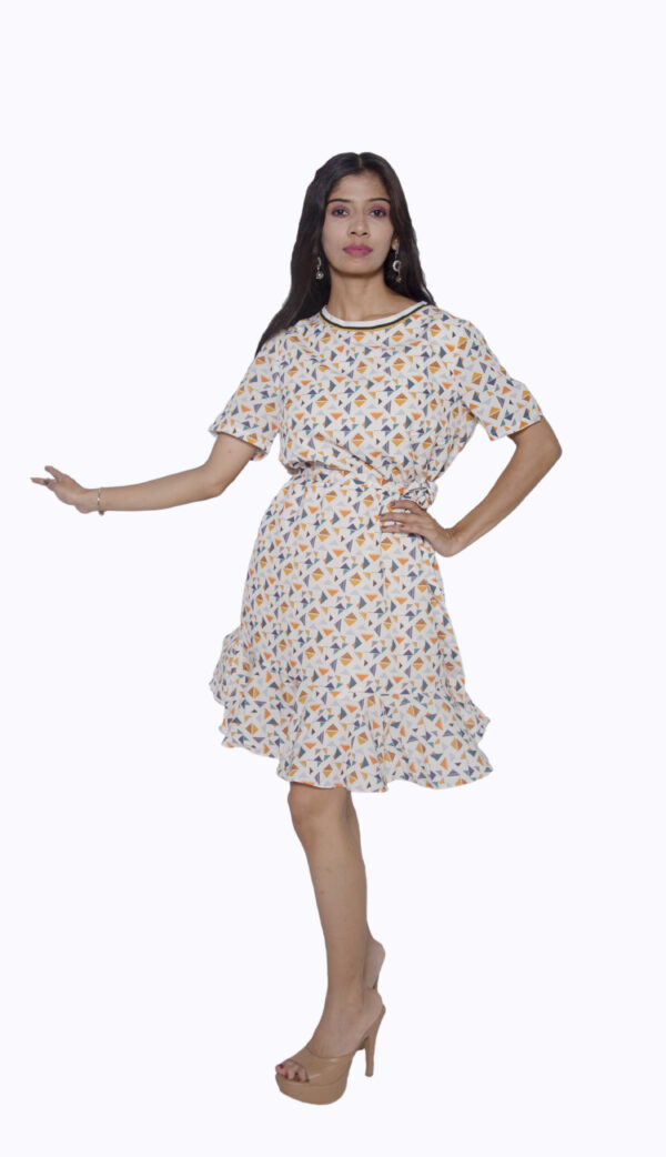 GEOMETRY DESIGN CASUAL WEAR ONE PIECE - Image 2