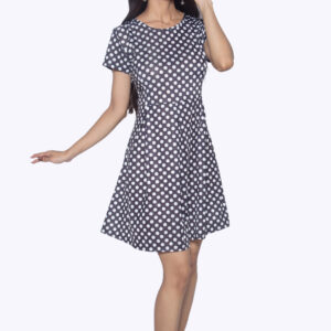 BLACK & WHITE POLKA DOT IMPORTED FABRIC