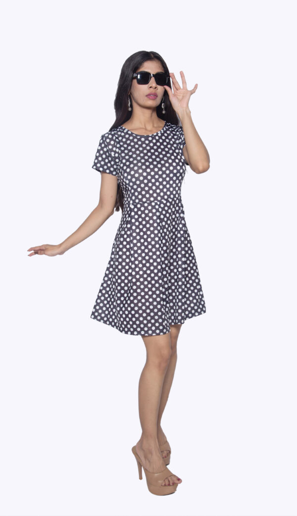 BLACK & WHITE POLKA DOT IMPORTED FABRIC