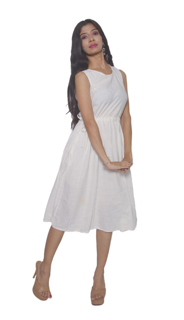 WHITE COTTON ONE PIECE - Image 2