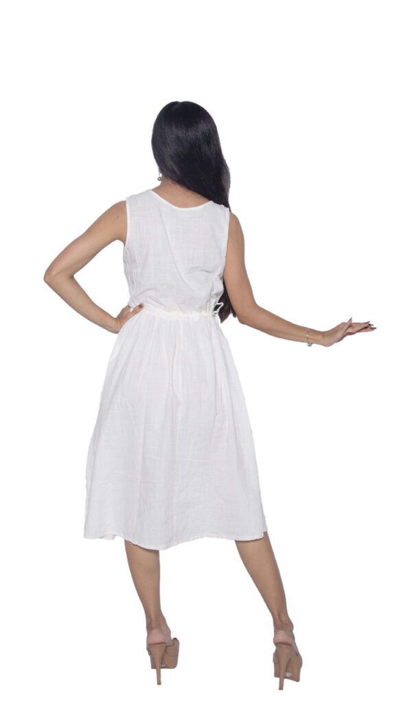 WHITE COTTON ONE PIECE - Image 3
