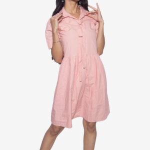 BABY PINK PARTY WEAR ONE PIECE IMPORTED FABRIC