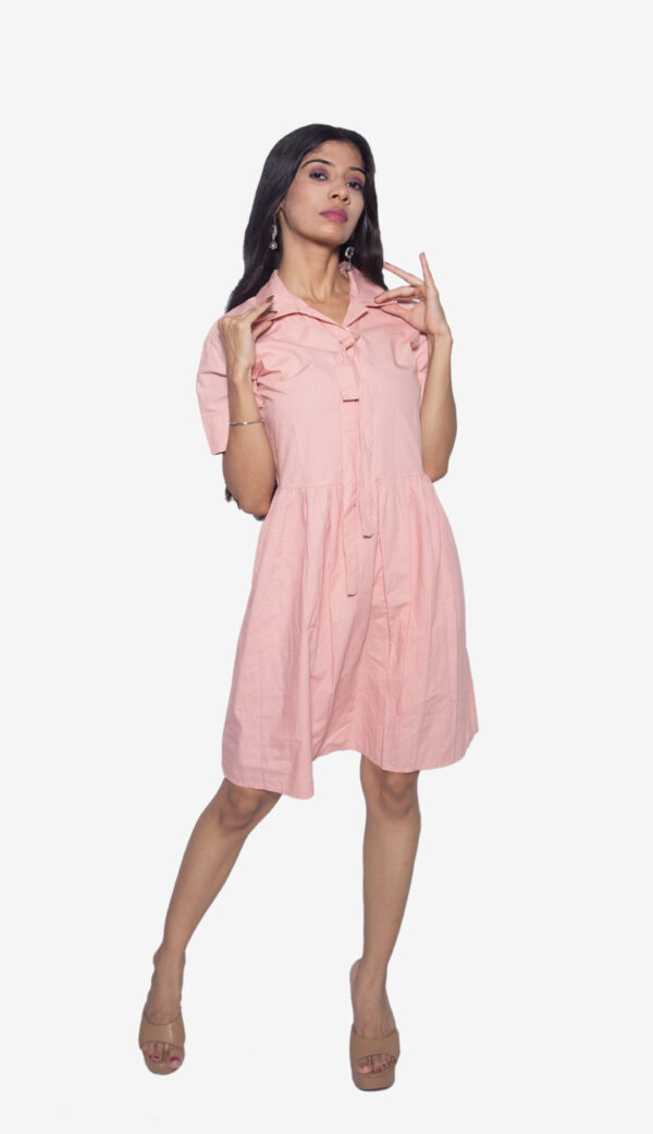 BABY PINK PARTY WEAR ONE PIECE IMPORTED FABRIC