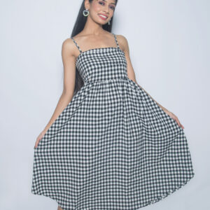 COTTON CHECKERED ONE PIECE