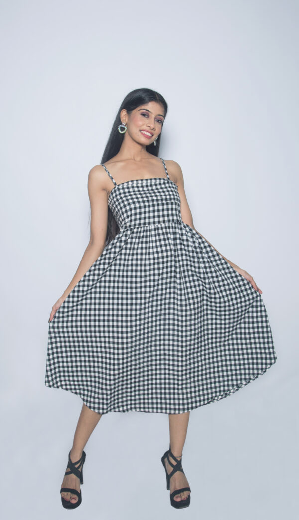COTTON CHECKERED ONE PIECE
