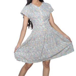 MULTICOLOURED CHIFFON ONE PIECE