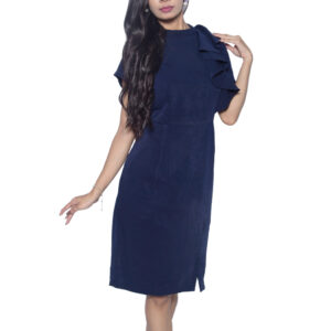 NAVY BLUE IMPORTED FABRIC PARTY WEAR