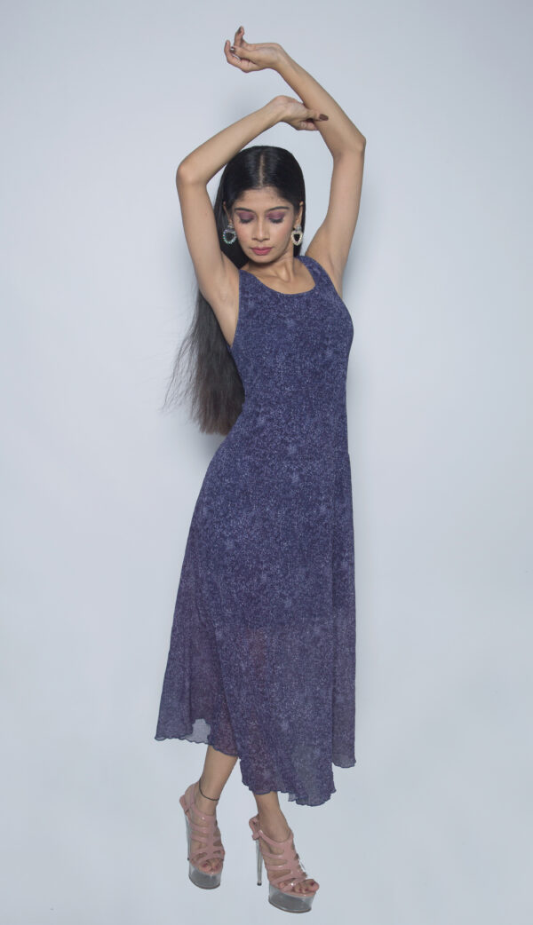 PURPLE IMPORTED FABRIC PARTY WEAR - Image 2