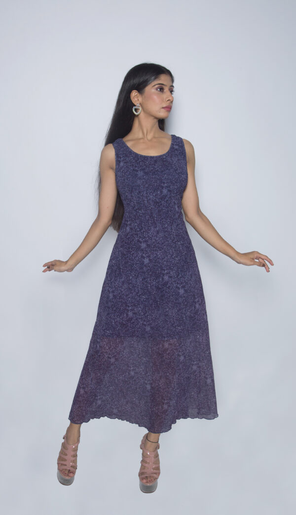 PURPLE IMPORTED FABRIC PARTY WEAR - Image 3