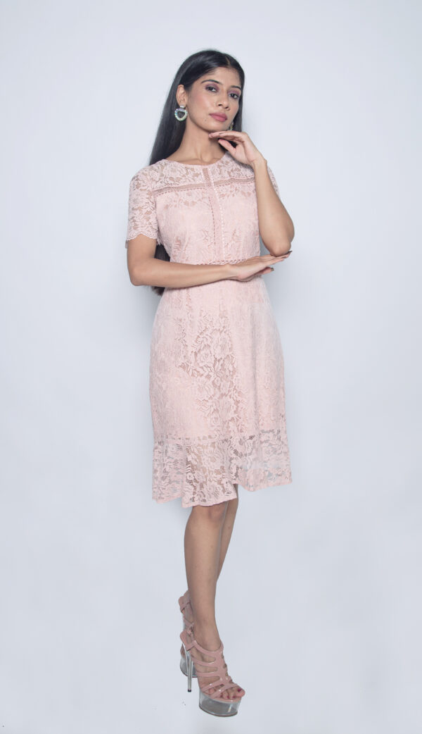 BABY PINK IMPORTED FABRIC PARTY WEAR - Image 2