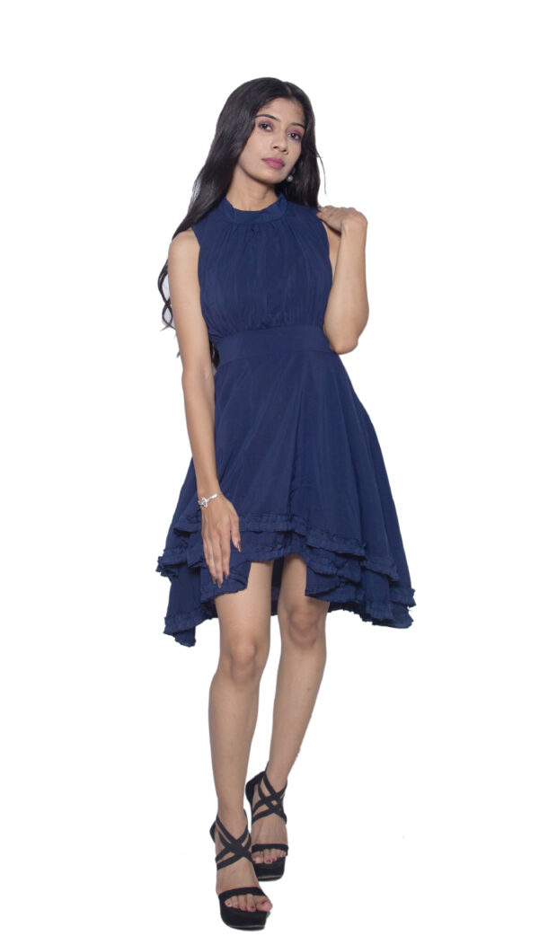 ROYAL BLUE PARTY WEAR ONE PIECE - Image 2