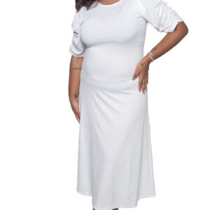 WHITE IMPORTED FABRIC PARTY WEAR