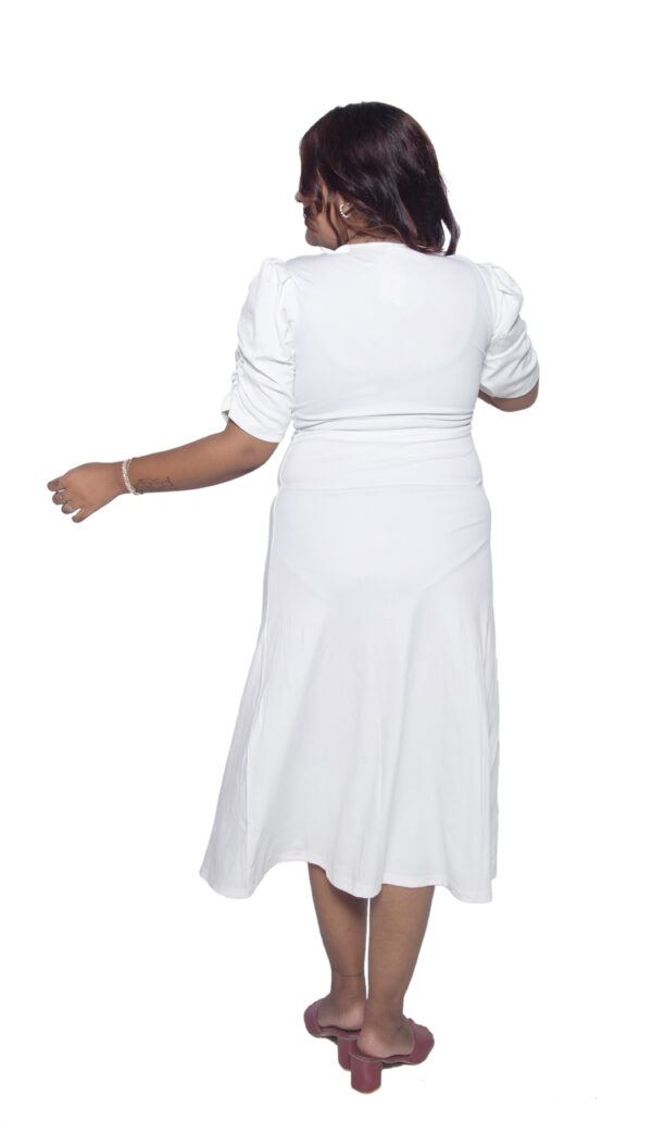 WHITE IMPORTED FABRIC PARTY WEAR - Image 3