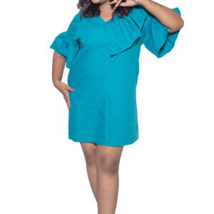 SEA BLUE COTTON ONE PIECE
