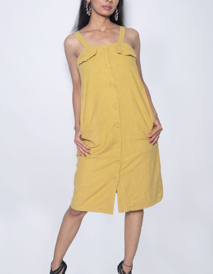 BANANA YELLOW COTTON ONE PIECE